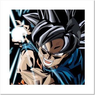 Ultra Instinct Goku Kamehameha Posters and Art